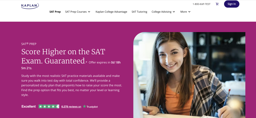 kaplan sat prep
