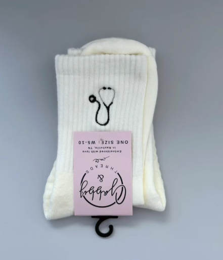 Stethoscope Crew Socks