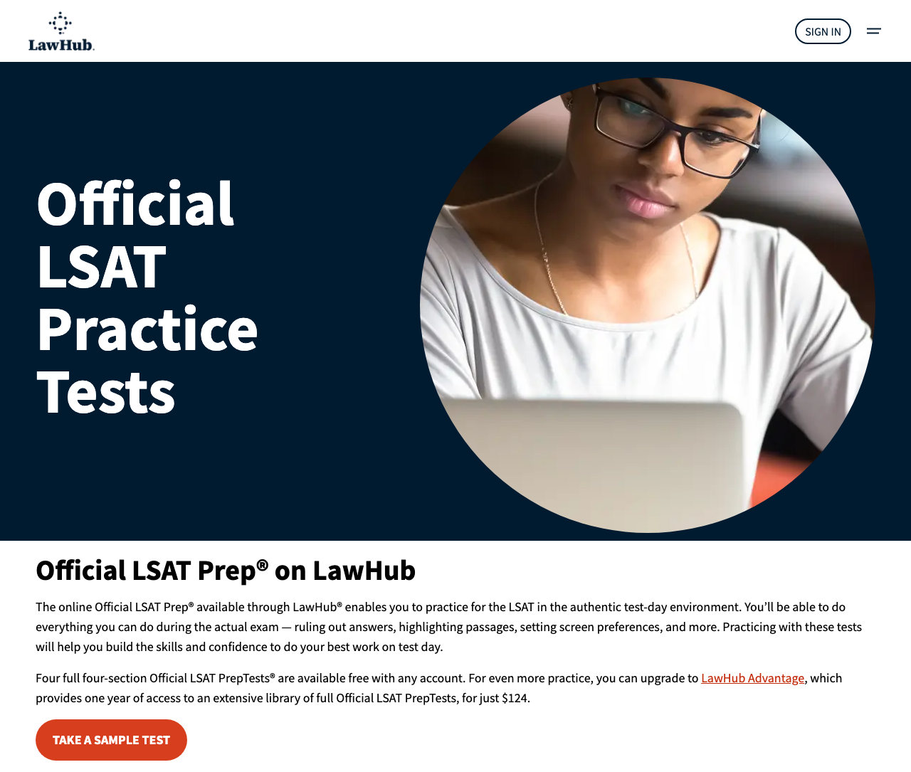 LSAC LawHub Official LSAT Prep free practice tests