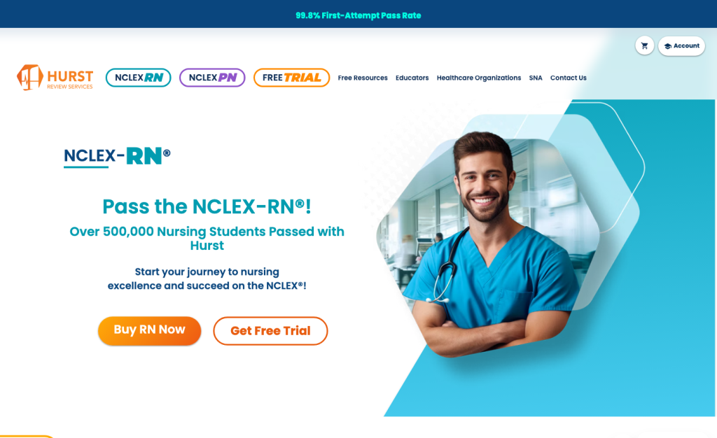 Hurst Review NCLEX-RN page