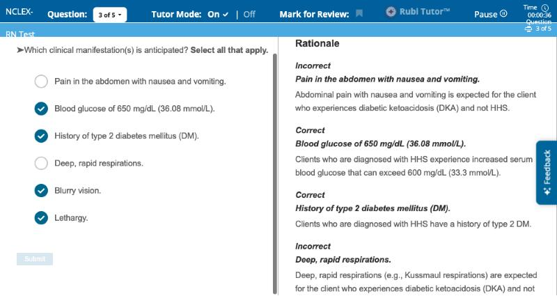 SimpleNursing NCLEX select-all-that-apply question with answer rationales